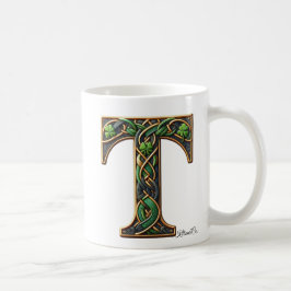 Caneca De Café Irish T Monogram Coffee Mug
