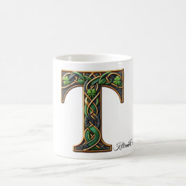 Caneca De Café Irish T Monogram Coffee Mug