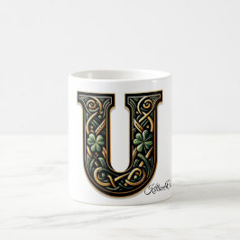 Caneca De Café Irish U Monogram Coffee Mug