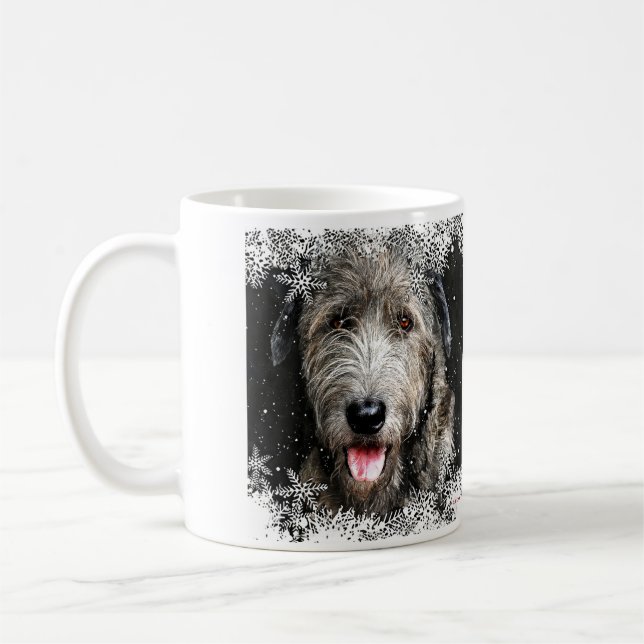 Caneca De Café Irish Wolfhound Christmas Mug (Esquerda)