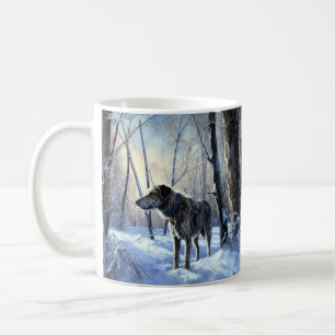 Caneca De Café Irish Wolfhound Deixe-o nevar no Natal