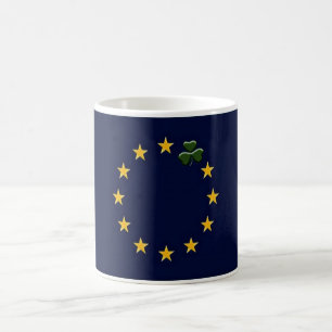 Caneca De Café Irlanda - Bandeira do Tema Europeu -