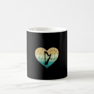 Caneca De Café Irlanda - Eu Amo Harpa Irlandesa