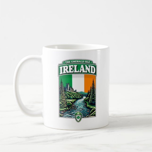 Caneca De Café Irlanda - The Emerald Isle (Esquerda)