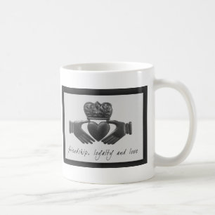 Caneca De Café Irlandês Claddagh, amizade, lealdade e amor