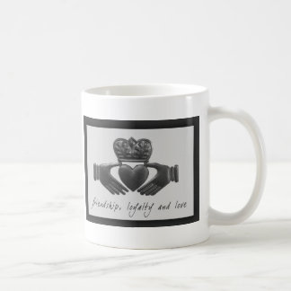 Caneca De Café Irlandês Claddagh, amizade, lealdade e amor