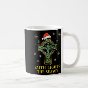 Caneca De Café Irlandês Cruz Céltica Nó Fé Cristã Chapéu de Papai