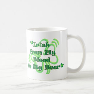 Caneca De Café Irlandês do sangue à cerveja