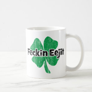 Caneca De Café Irlandês Feckin Eejit