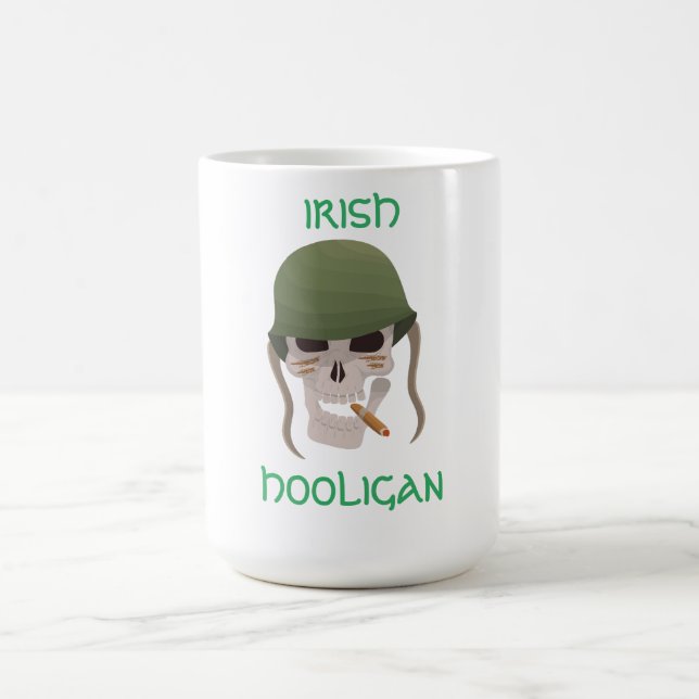 Caneca De Café Irlandês Hooligan Soldier (Centro)