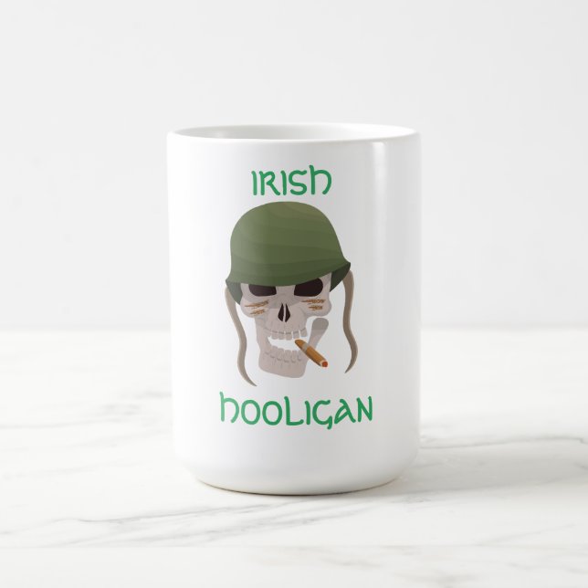 Caneca De Café Irlandês Hooligan Soldier (Centro)