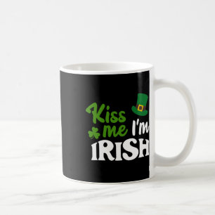Caneca De Café Irlandês Me Beija Im Dia de São Patrício Irlandês