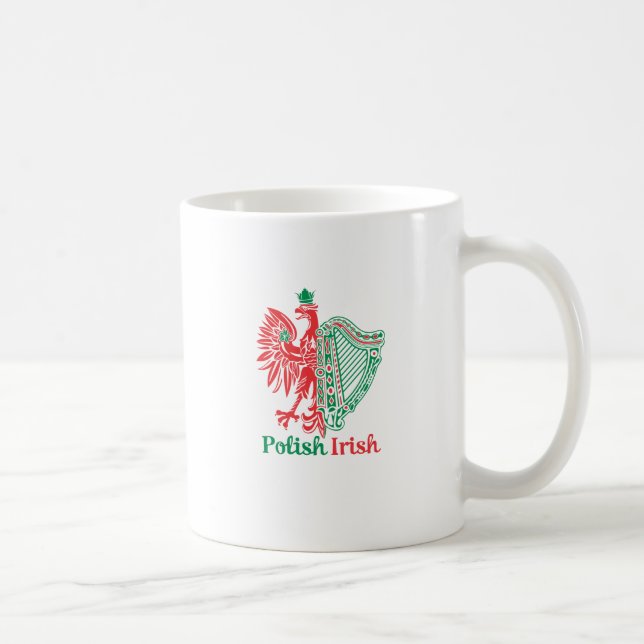 Caneca De Café Irlandês polonês (Direita)