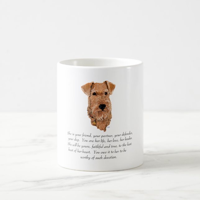 Caneca De Café Irlandês Terrier Keepsael - Mulher (Centro)