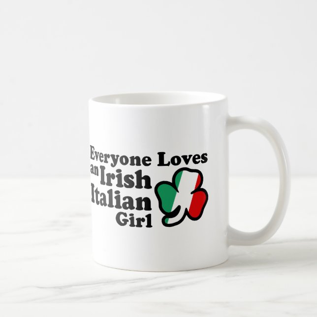 Caneca De Café Irlandesa Garota Italiana (Direita)