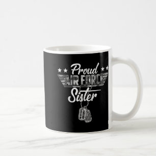 Caneca De Café Irmã da Força Aérea Orgânica Camouflage Usaf Veter