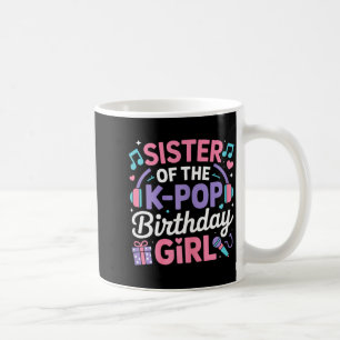 Caneca De Café Irmã da garota do k-pop aniversariante kpop corean