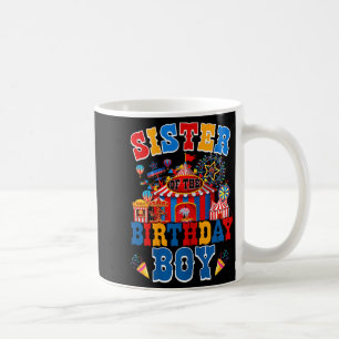 Caneca De Café Irmã do aniversário para circo de menino carnaval