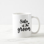 Caneca De Café Irmã Do Festa Bridal De Casamento De Casamento De<br><div class="desc">Irmã Da Festa De Noivado De Casamento De Noite Para Família</div>