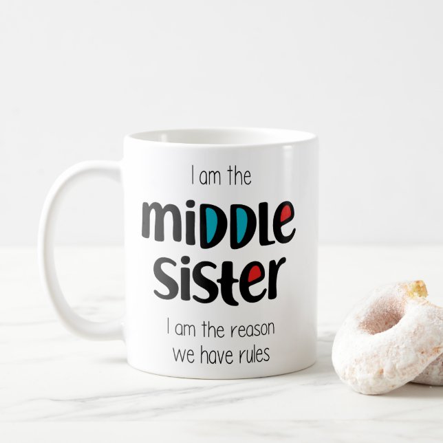Caneca De Café Irmã do Meio (Com Donut)