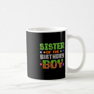 Caneca De Café Irmã Do Menino Do Aniversário Festa Video Gamer Pi