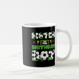 Caneca De Café Irmã Do Menino Do Aniversário Grupo De Futebol Fam