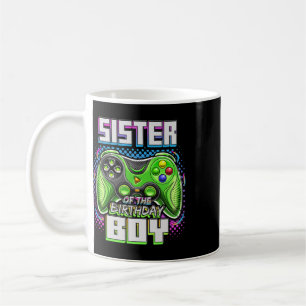 Caneca De Café Irmã Do Menino Do Aniversário Vídeo Familiar Corre