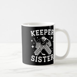 Caneca De Café Irmã Goleira de Hóquei no Gelo de um Goleiro de Hó