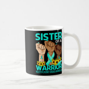 Caneca De Café Irmã Mão De Uma Doença Renal Policística Guerreira