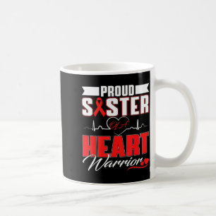 Caneca De Café Irmã Orgulhosa De Um Guerreiro Do Coração Conscien