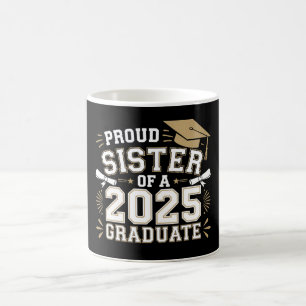 Caneca De Café Irmã Orgulhosa De Uma Família De Graduado Da Turma