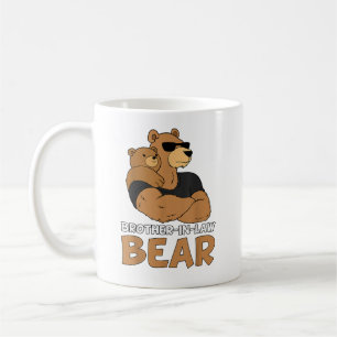Caneca De Café Irmão com Urso de Direito com Cubo Urso