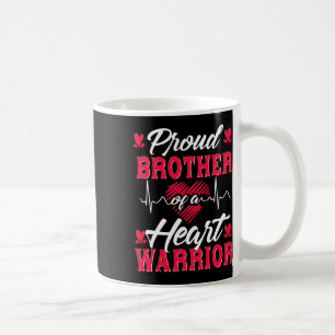 Caneca De Café Irmão De Um Guerreiro Cardíaco Sensibilização Para