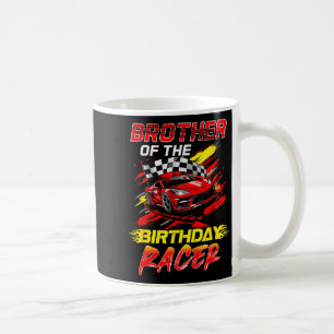 Caneca De Café Irmão Do Partido De Carro De Corrida De Aniversári