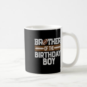 Caneca De Café Irmão Do primeiro aniversario De Futebol Do Aniver