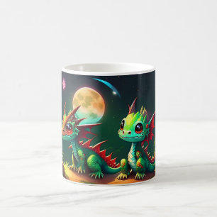 Caneca De Café Irmão e Irmã Dragões