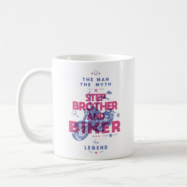 Caneca De Café Irmão escalador e pedalar o homem mito lenda (Esquerda)