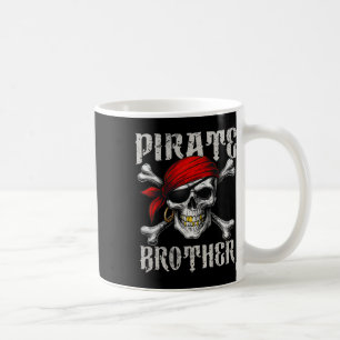 Caneca De Café Irmão Pirata Jolly Roger Flag E Skull Crossbon