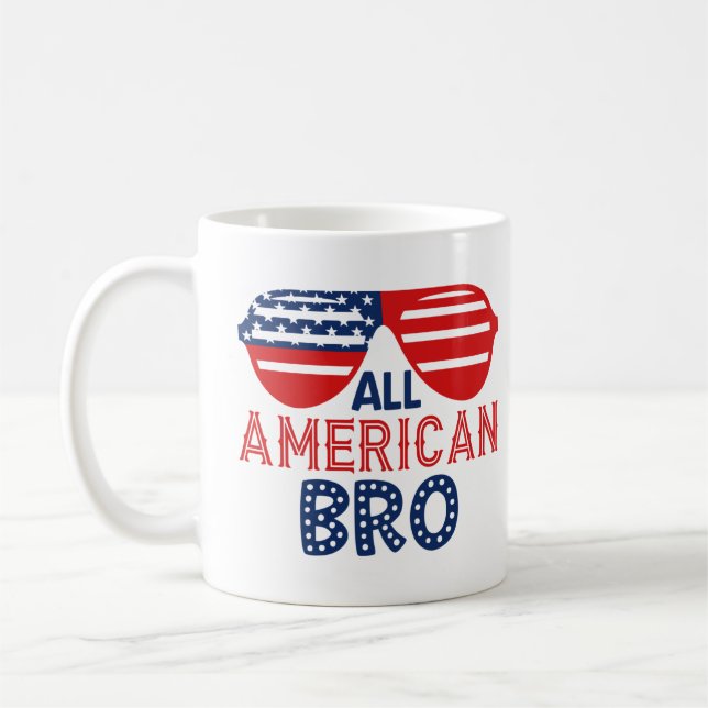 Caneca De Café Irmão totalmente americano (Esquerda)