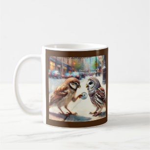 Caneca De Café Irmão, Você Poderia Poupar Uma Moeda - Os Pássaros