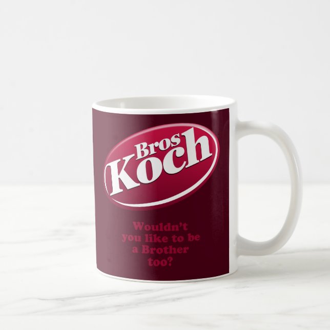 Caneca De Café Irmãos de Koch (escuros) (Direita)