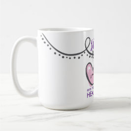 Caneca De Café Irmãs do Dia dos Namorados Coração Cordas do Coraç