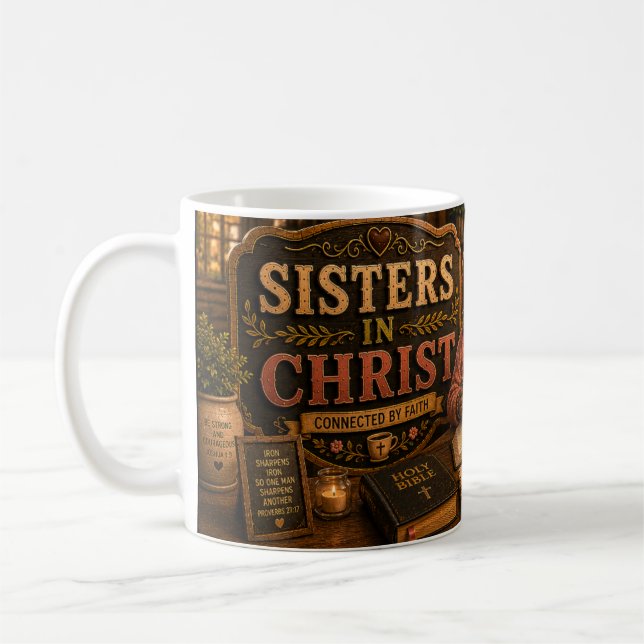 Caneca De Café Irmãs em Cristo (Esquerda)