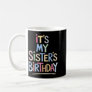 Caneca De Café Irmãs Engraçadas Desenho de Aniversário Artista de