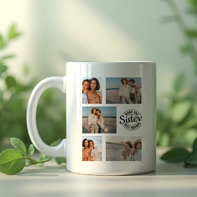 Caneca De Café Irmãs fazem a melhor foto dos amigos (Criador carregado)