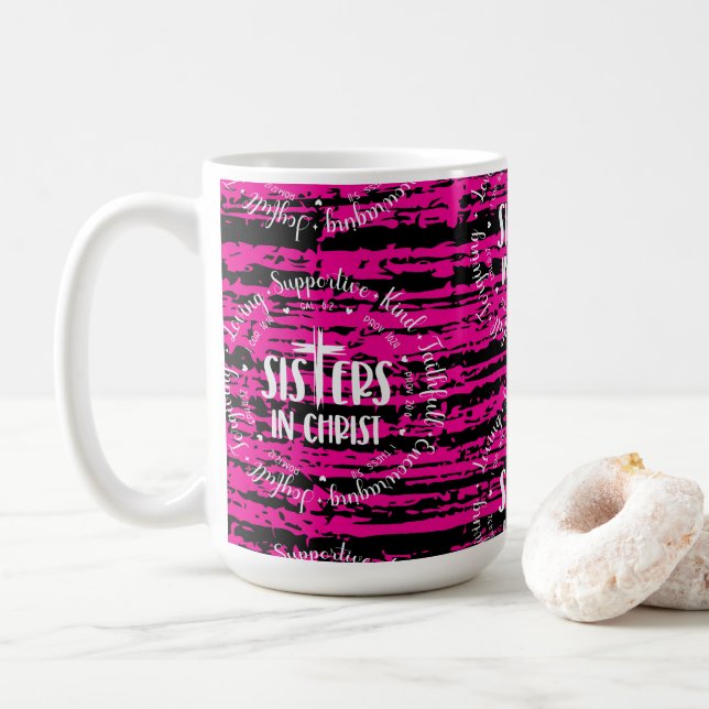 Caneca De Café irmãs no cristo (Com Donut)