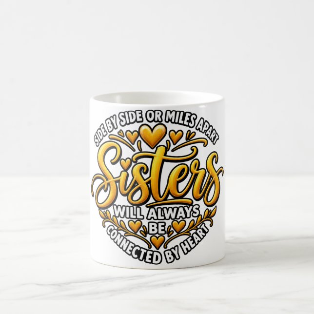 Caneca De Café Irmãs Para Sempre! 💕 (Centro)