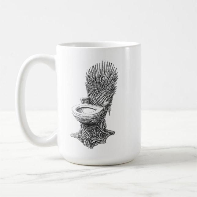 Caneca De Café Iron Throne Toilet – Funny Game of Thrones (Esquerda)