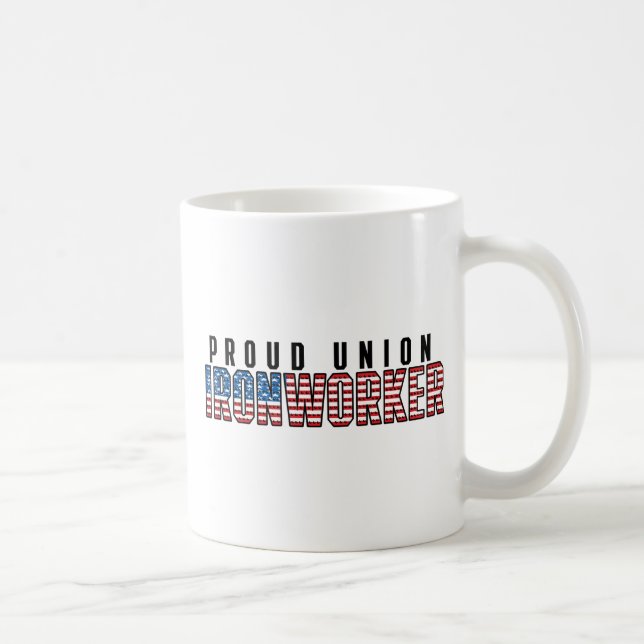 Caneca De Café Ironworker da união (Direita)