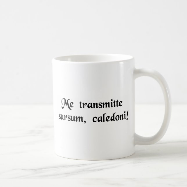 Caneca De Café Irradie-me acima, Scotty! (Direita)